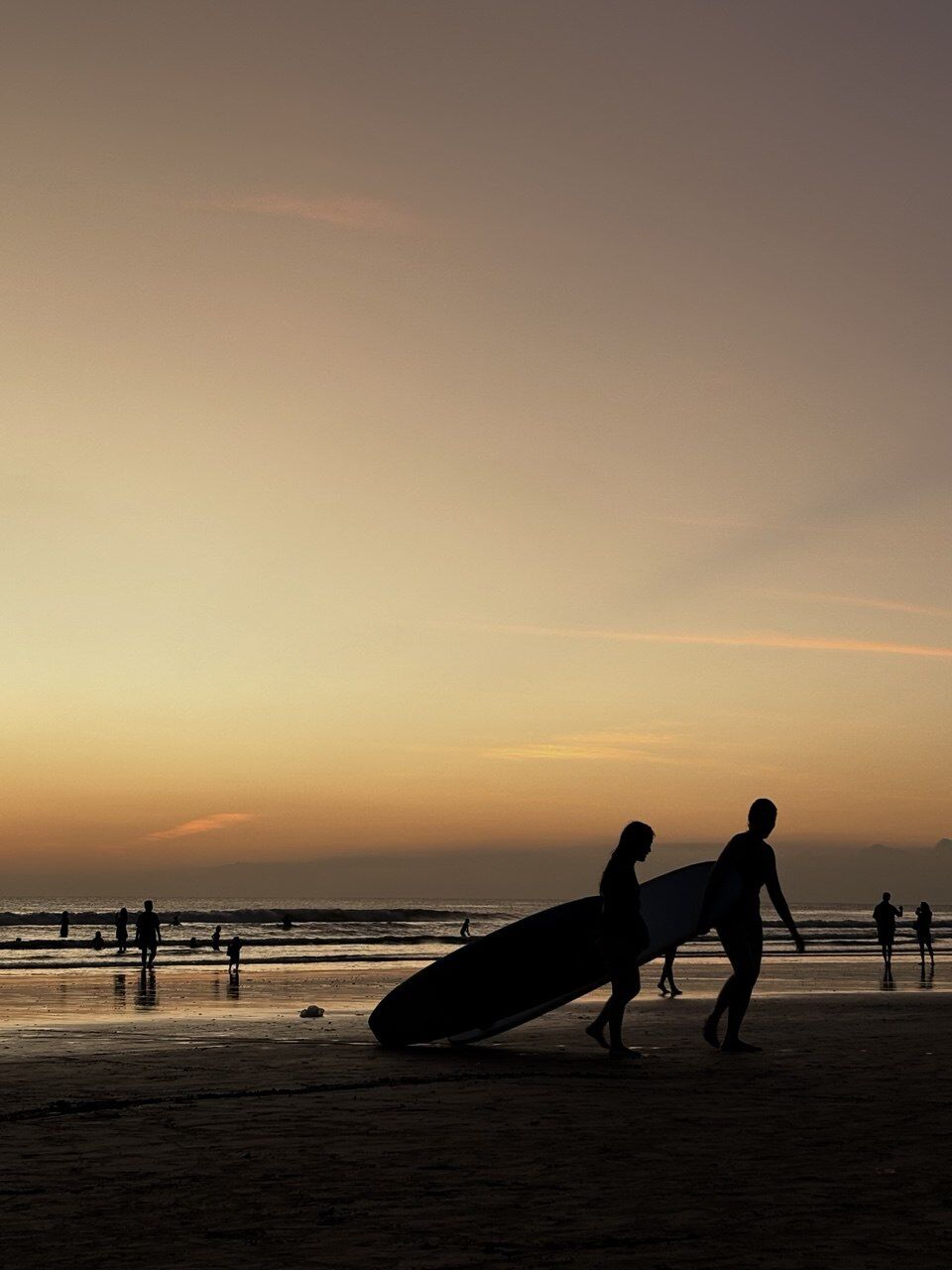 Stunning Bali sunset view from Kuta Beach