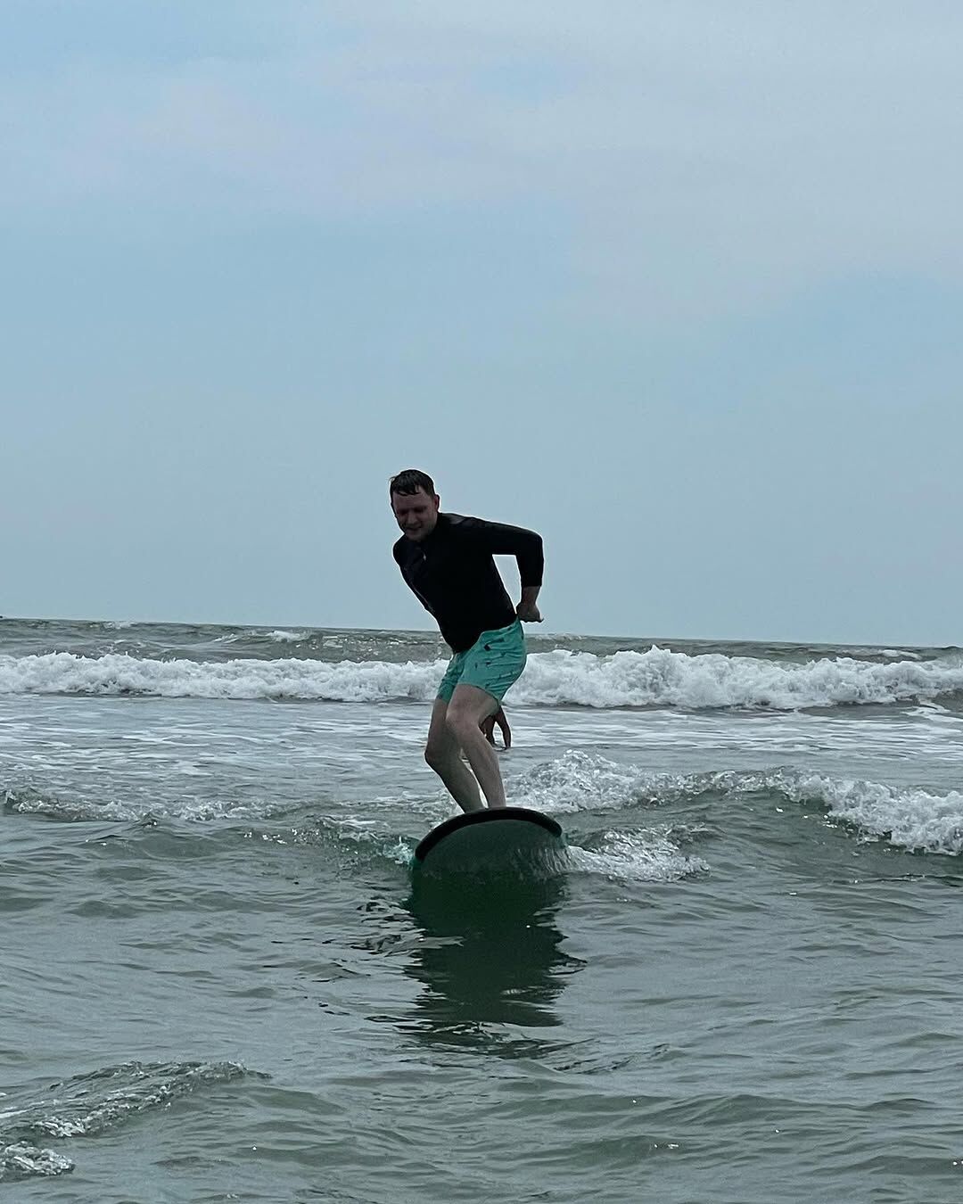 Advanced surfer performing impressive maneuvers