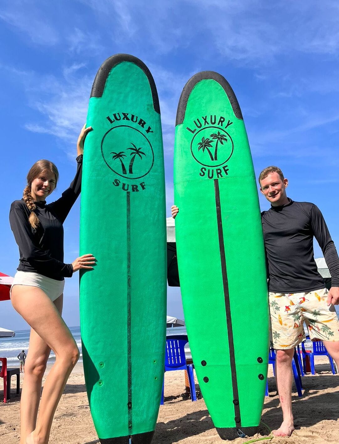 Luxury Surf Bali -  surf school at Kuta Beach offering professional surfing lessons